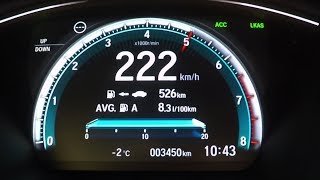 2018 Honda Civic Prestige 15 VTEC 182PS MT 0100 kmh kph Tachovideo Beschleunigung Acceleration [upl. by Ahsak]