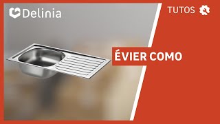 🔨 TUTO  Comment installer un évier de cuisine en inox avec égouttoir DELINIA Como [upl. by Sixel]