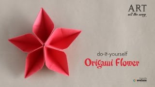 How to Fold  Origami Flower  Do It Yourself [upl. by Miof Mela]