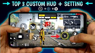 Top 3 Best Custom HUD  Setting  Secret  Free Fire New Headshot Setting quot [upl. by O'Gowan822]