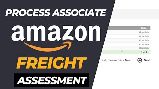 Process Associate Amazon Freight Assessment Test  Amazon Interview Questions And Answers 2024 [upl. by Ardek]