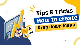 HOW TO CREATE A DROP DOWN MENU IN EXCEL [upl. by Ravi]