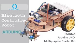 Bluetooth Controlled Robot Kit  Full Assembly guide  Arduino UNO Multipurpose Kit  ROINCO [upl. by Atir]