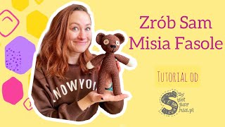 Zrób Sam maskotkę na szydełku ☆ Miś Fasola ☆ tutorial krok po kroku ☆ [upl. by Lihas]