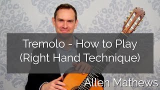 Tremolo Course How to Play Tremolo Right Hand Technique 213 [upl. by Llorre644]