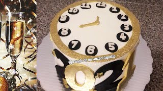 PASTEL DE AÑO NUEVO  NEW YEARS CAKE PASTEL AÑO NUEVO 🍾🎉 [upl. by Nnewg]