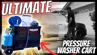 DIY PRESSURE WASHER CART WITH SPOT FREE WATER  HOME CAR DETAILING [upl. by Nadabb505]