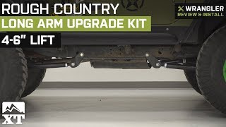 Jeep Wrangler Rough Country Long Arm Upgrade Kit for 46quot Lift 19972006 TJ Review amp Install [upl. by Ahsiya36]