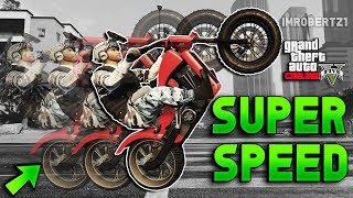 GTA 5 SUPER SPEED GLITCH How to Get Faster Motorcycle [upl. by Nogam]