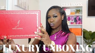 LUXURY UNBOXING  RENE CAOVILLA HEELS  DESIGNER SHOES  THE RARE BREEED [upl. by Anerb]