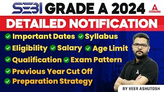 SEBI Grade A 2024 Notification  SEBI Grade A Salary Syllabus Exam Pattern amp Preparation [upl. by Ahsaten]