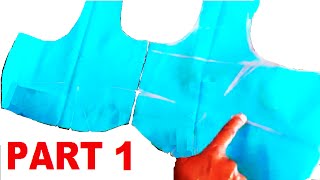 Easy method of saree blouse cutting part 1 of 2 [upl. by Buke]