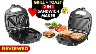 Russell Hobbs Sandwich Maker 2 in 1 Sandwich ToasterGrill  Best Sandwich Maker  RST750M2S [upl. by Neerbas]