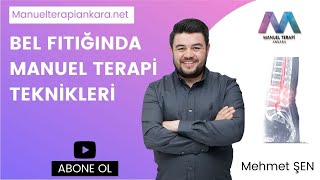 Manuel Terapi Bel Fıtığında Manuel Terapi Teknikleri [upl. by Arat]