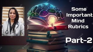 IMPORTANT MIND RUBRICS PART2CLASSICAL HOMOEOPATHY [upl. by Yerhpmuh]