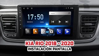 Kia Rio 2018  2020 Instalación de Pantalla con Carplay  GADGETSTYLE [upl. by Boonie]