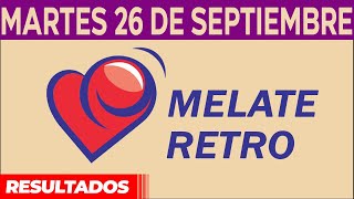 Sorteo Melate Retro del Martes 26 de Septiembre del 2023 [upl. by Alset584]