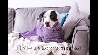 MINAs VLOG  DIY Hundebademantel [upl. by Nwatna]