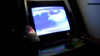 Monkey Ball Arcade Naomi  Real Hardware  Attract Mode [upl. by Idorb]