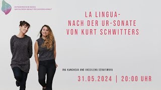 KlangART Vision  La Lingua  Nach der UrSonate von Kurt Schwitters [upl. by Nahtaneoj]