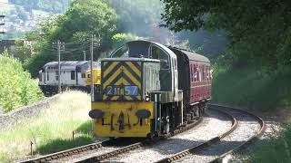 D9520 leaving Keighley 21st June 2024 [upl. by Debbee498]