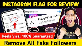 Instagram Flag For Review Kya Hai  Instagram Fake Followers Remove Kaise Kare  Instgaram Followers [upl. by Silvers637]