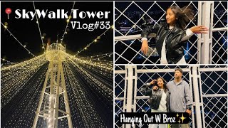 SkyWalk Tower Kathmandu  Exploring Durbar Marg Area W Broz  Vlog33  Oviya Bhandari [upl. by Annaiel297]