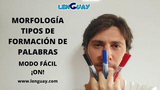 Morfología lexemas morfemas y tipos de formación de palabras Selectividad lengua EVAU PEVAU [upl. by Adnohryt]