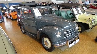 1953  Fiat 500C Topolino Belvedere  Exterior and Interior  Technorama Ulm 2015 [upl. by Emee]