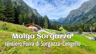 Malga Sorgazza  trekking Sentiero Forra del SorgazzaCengello [upl. by Travax456]