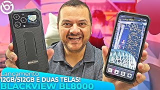 Novo BLACKVIEW BL8000  12GB512GB  DUAS TELAS 5G e BATERIA DE 8800 mAh Unboxing e Impressões [upl. by Harbert395]