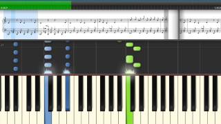 Mushibugyou OP 2 Denshin ∞ Unchained Piano Synthesia Tutorial [upl. by Tallula]