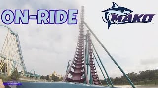 Mako Onride Front Seat HD POV SeaWorld Orlando [upl. by Moriah]