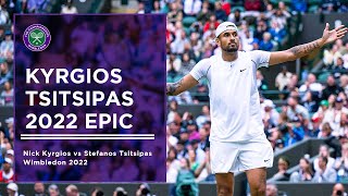 Nick Kyrgios vs Stefanos Tsitsipas  Wimbledon 2022  Extended Highlights [upl. by Carmita]