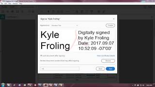 Digitally Signing a Document in Adobe Reader DC for FREE [upl. by Asssilem]