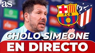 SIMEONE  Rueda de prensa previa FC BARCELONA  ATLÉTICO [upl. by Gross]