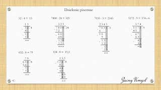 Dzielenie pisemne [upl. by Sobmalarah]
