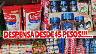 WOW🤯DESDE 5 PESITOS😱DESPENSA EN CDMXCANASTA BÁSICA EN MÉXICOCOMIDA HIGIENE LIMPIEZA PERFUMERIA [upl. by Lhok885]