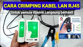 Cara crimping kabel LAN rj45 [upl. by Zipnick]