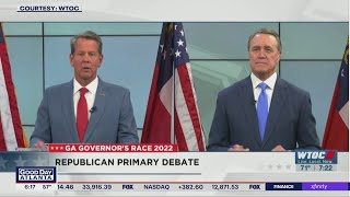 Brian Kemp David Perdue clash in heated second GOP gubernatorial debate [upl. by Eirac]