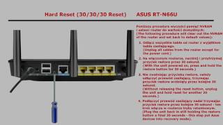 „Hard Reset” znany również jako „303030 Reset” ASUS RTN66U [upl. by Enelam8]