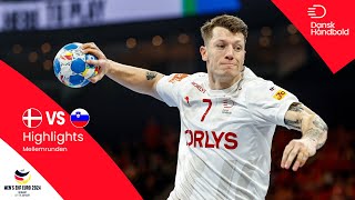 MATCH HIGHLIGHTS  Denmark vs Slovenia  EHF EURO 2024 [upl. by Wescott759]