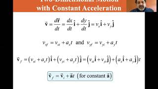 University Physics Lectures Two Dimensional Motion with Constant Acceleration [upl. by Nalyd]