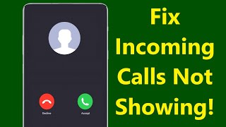 Incoming Calls Are Not Showing on The Screen but Phone Is Ringing  Howtosolveit [upl. by Anilegna64]