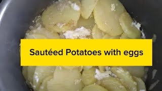 Simple Recipe of homemade snacks  potatoes with eggs  quick and easy to cook  BUDGETFRIENDLY [upl. by Tudela]