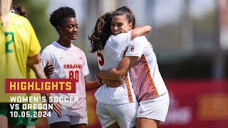 Women’s Soccer  USC 2 Oregon 0 Highlights 100524 [upl. by Bacchus]