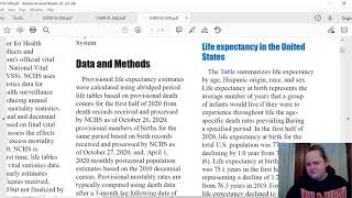 CDC report on life expectancy JanuaryJune 2020 [upl. by Maurita]