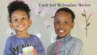 Curly Kids Gel Moisturizer Review  Two Different Hair Types [upl. by Yrallam]