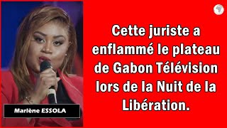 Cette juriste a enflammé le plateau de Gabon Télévision lors de la Nuit de la Libération [upl. by Kovar95]