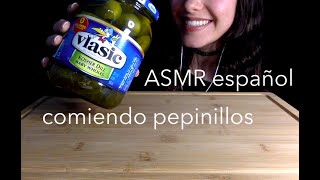 ASMR español  PEPINILLOS 🥒 crujientes [upl. by Dragde333]